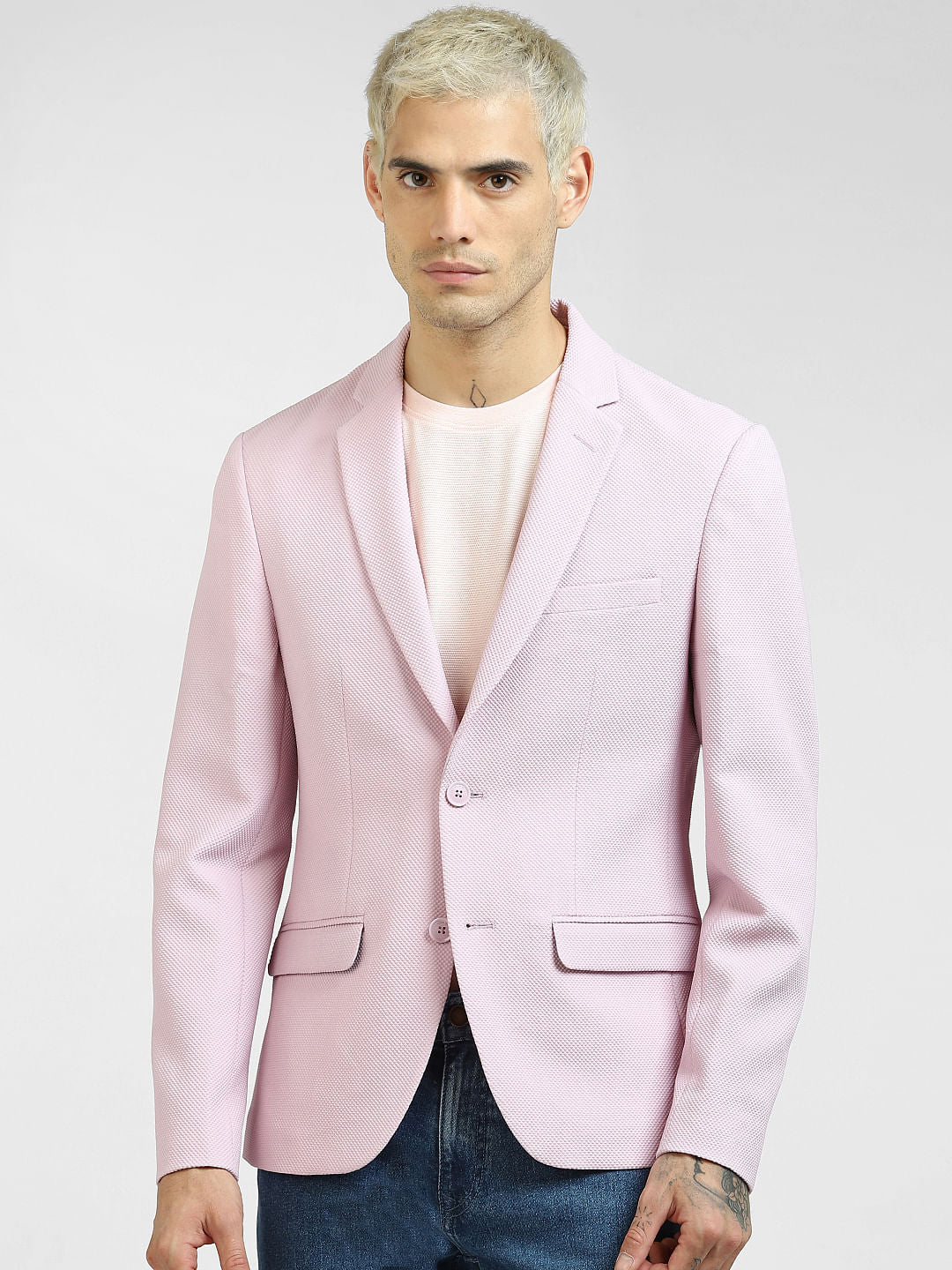 Lilac Double Button Blazer