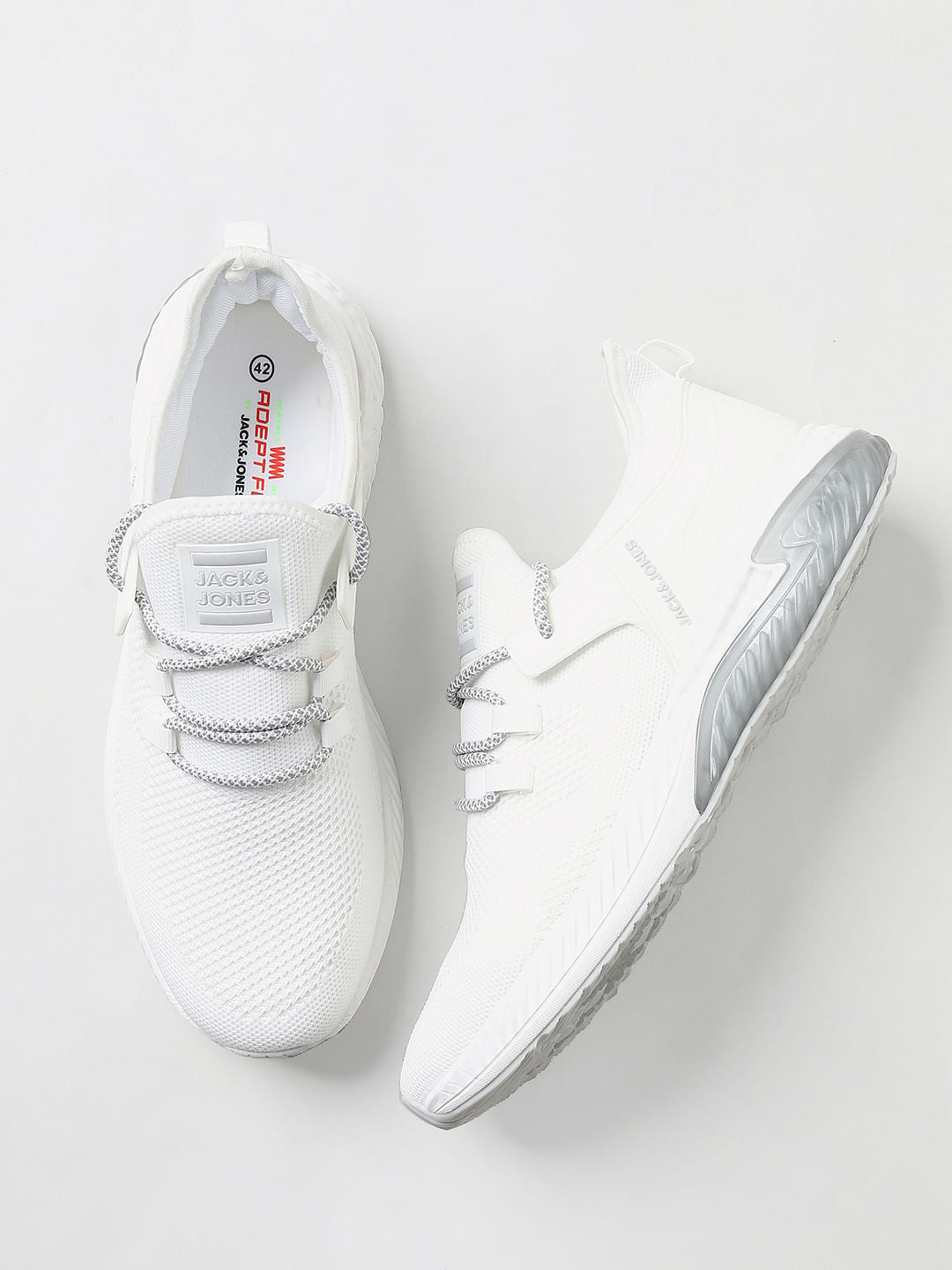 White Lace Up Sneakers
