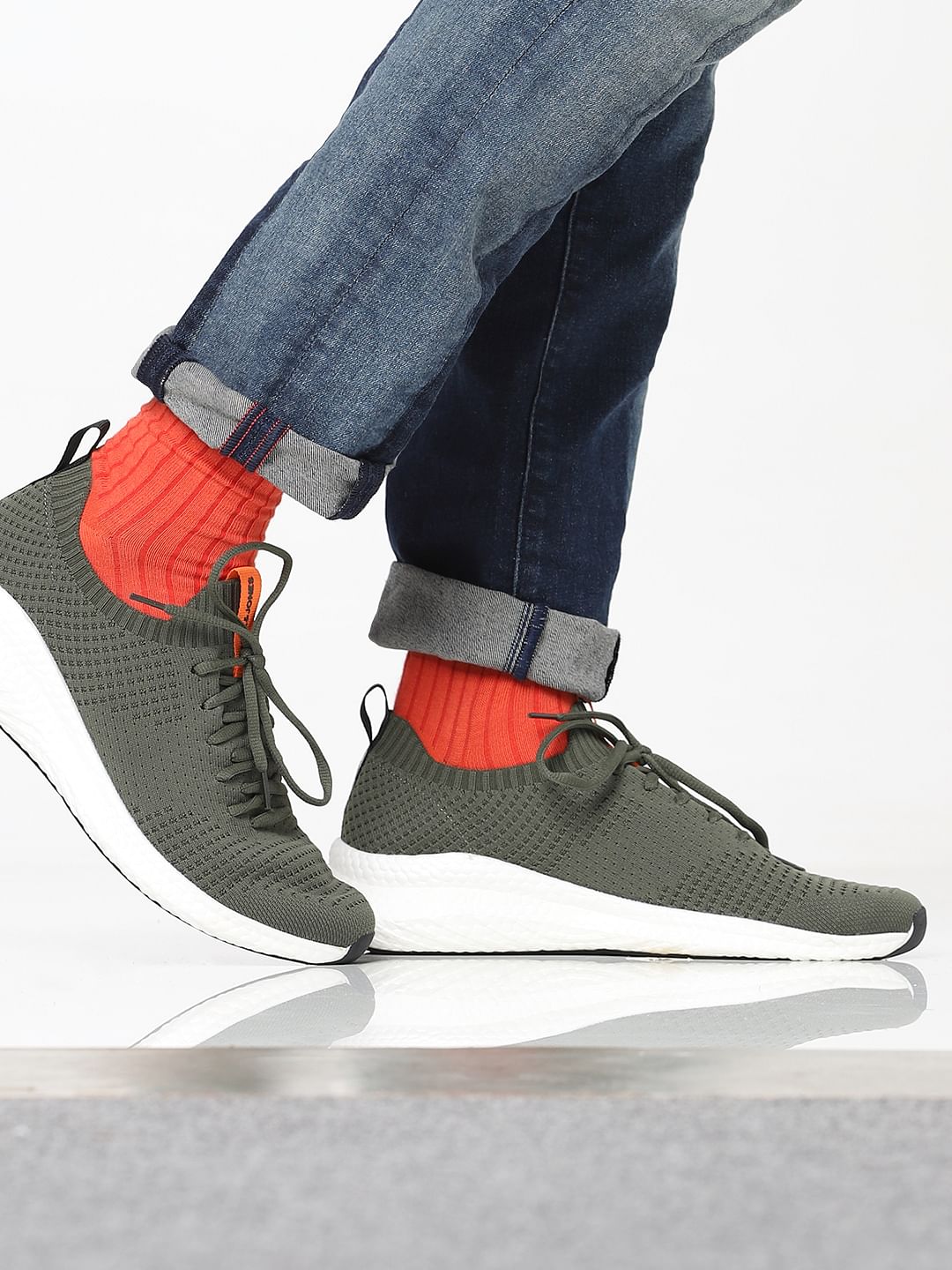 Olive Green Sneakers - 6