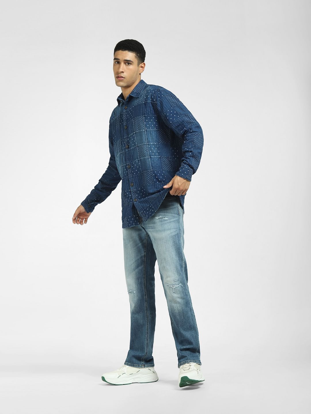 Blue Denim Full Sleeves Shirt