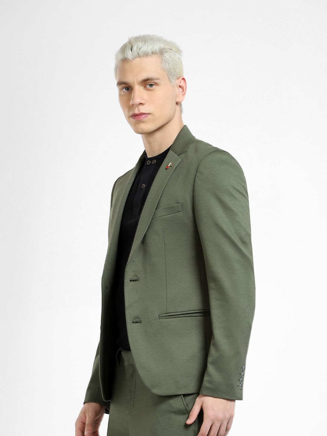 Green Slim Fit Blazer