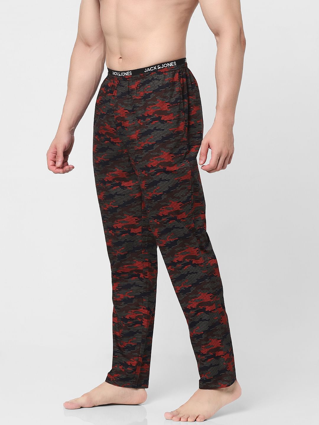 Red Camo Print Pyjamas