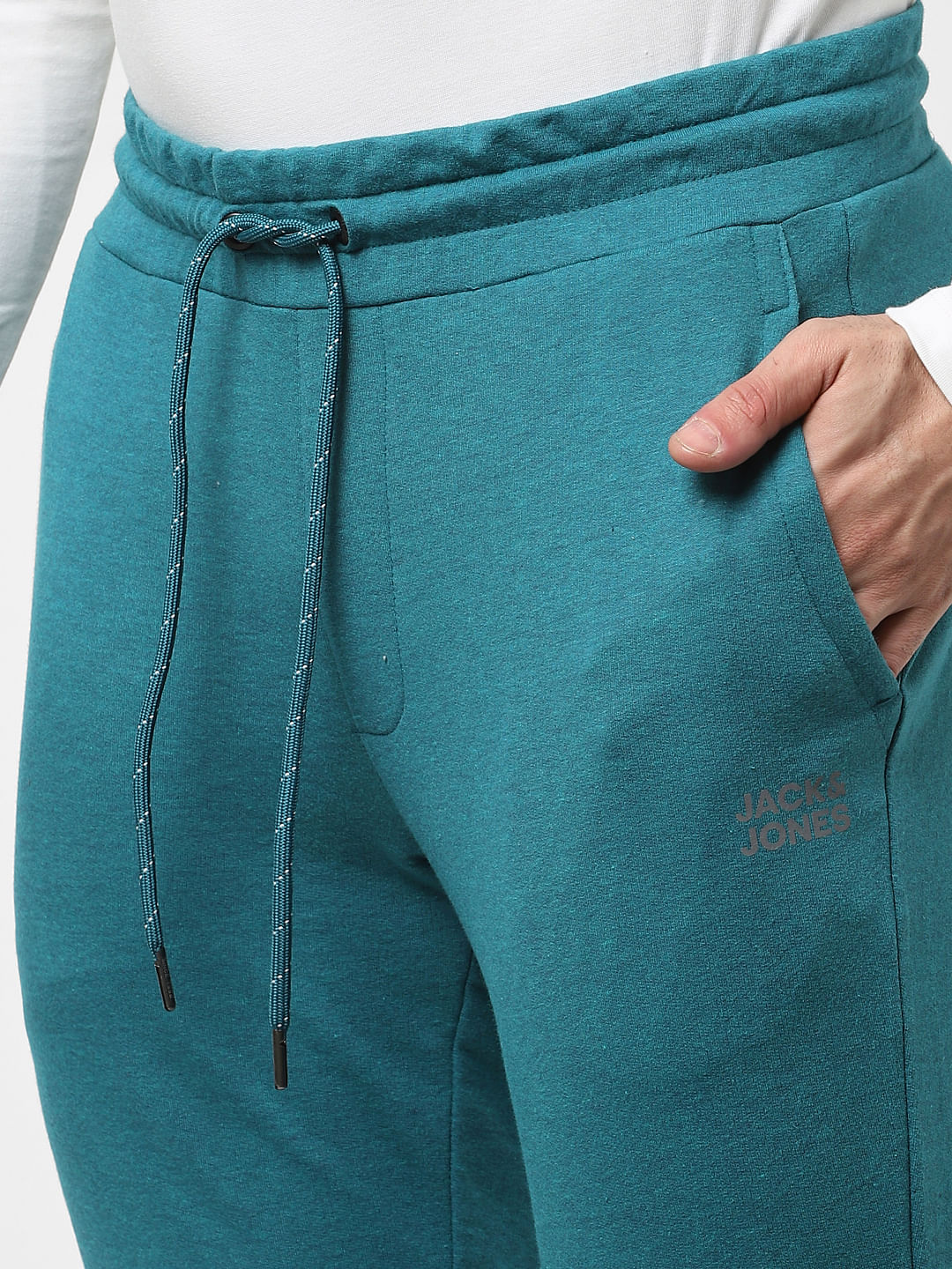 Teal Mid Rise Jogger Trackpants