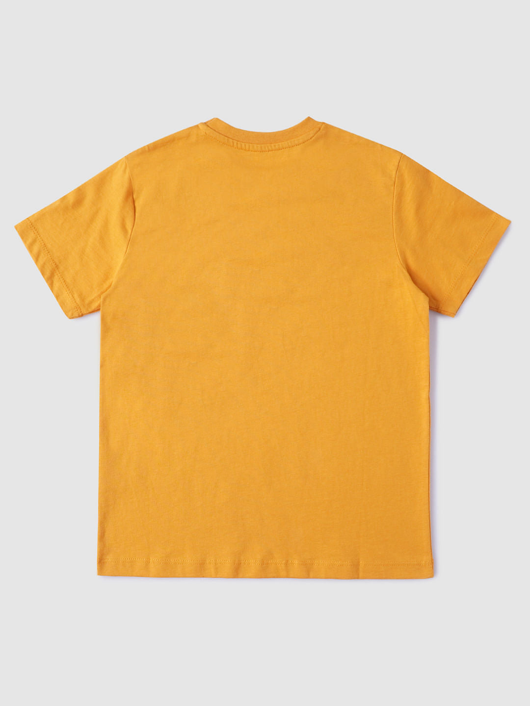 Boys Orange Graphic Print T-shirt