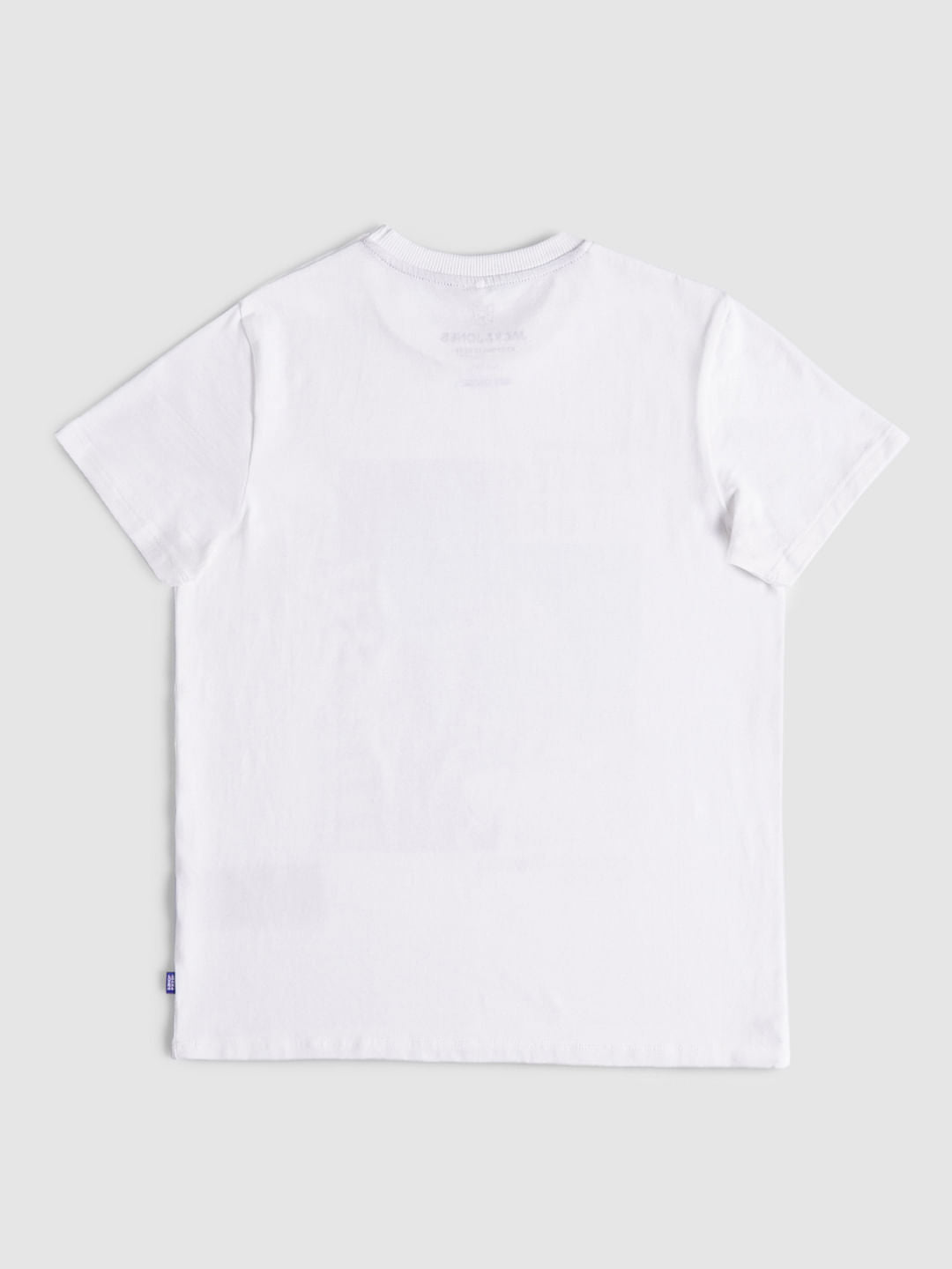 Boys White Crew Neck T-shirt