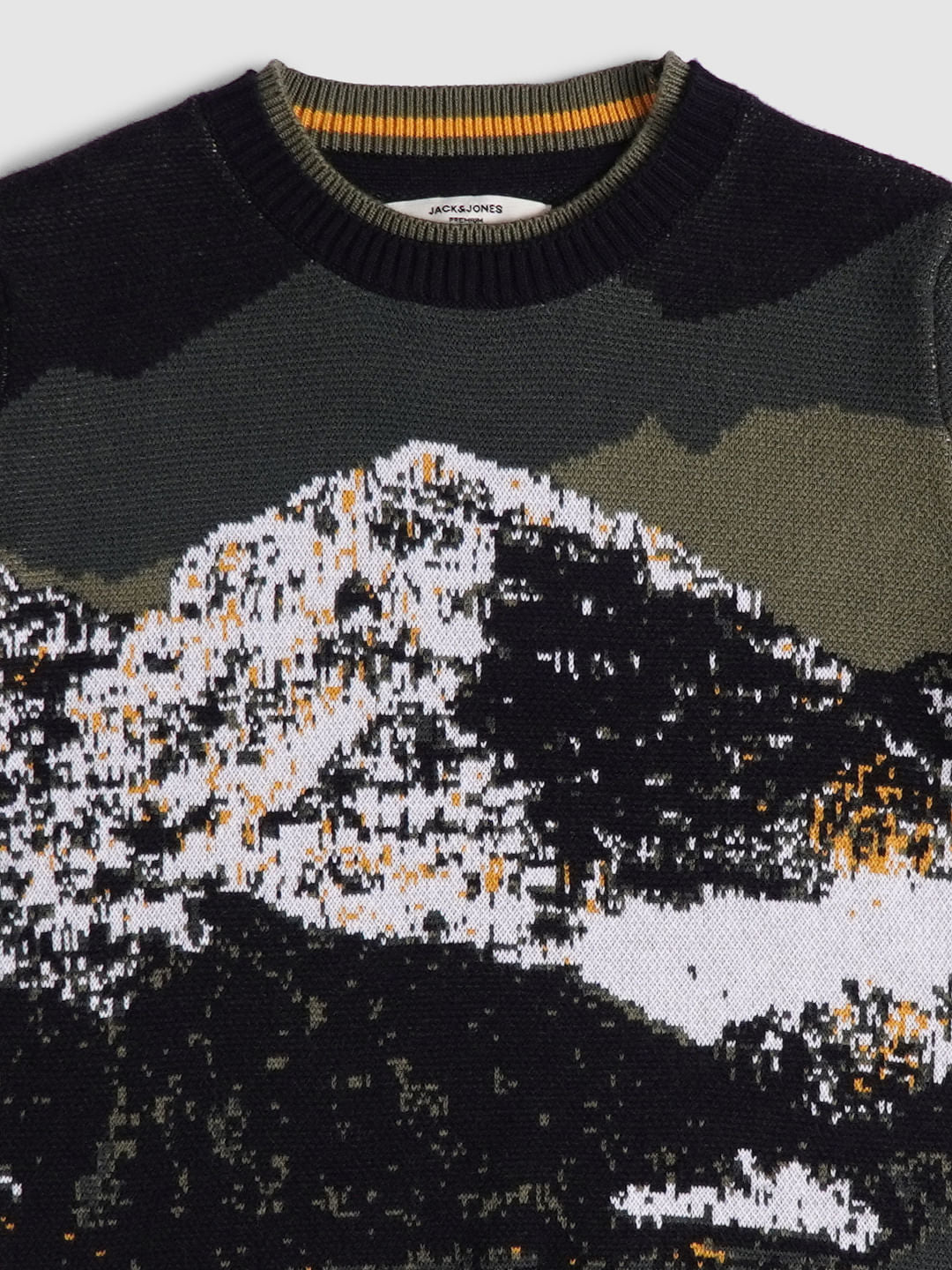 BOYS Black Abstract Print Pullover