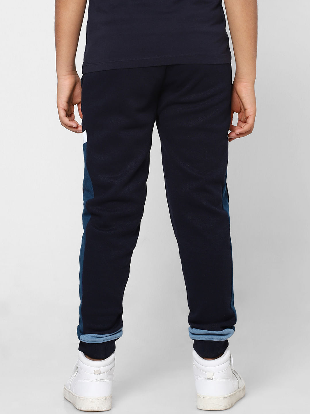 BOYS Navy Blue Low Rise Knit Sweatpants