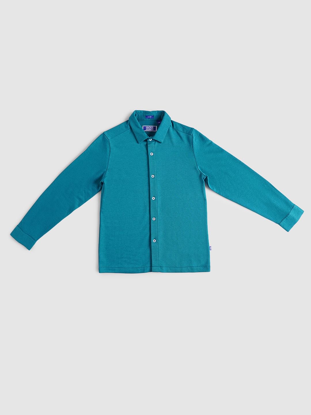 BOYS Blue Jersey Full Sleeves Shirt - 4/5Y