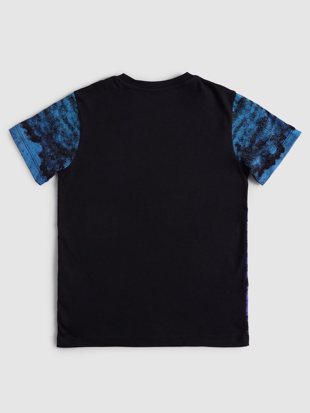 Boys Blue Galaxy Print Crew Neck T-shirt