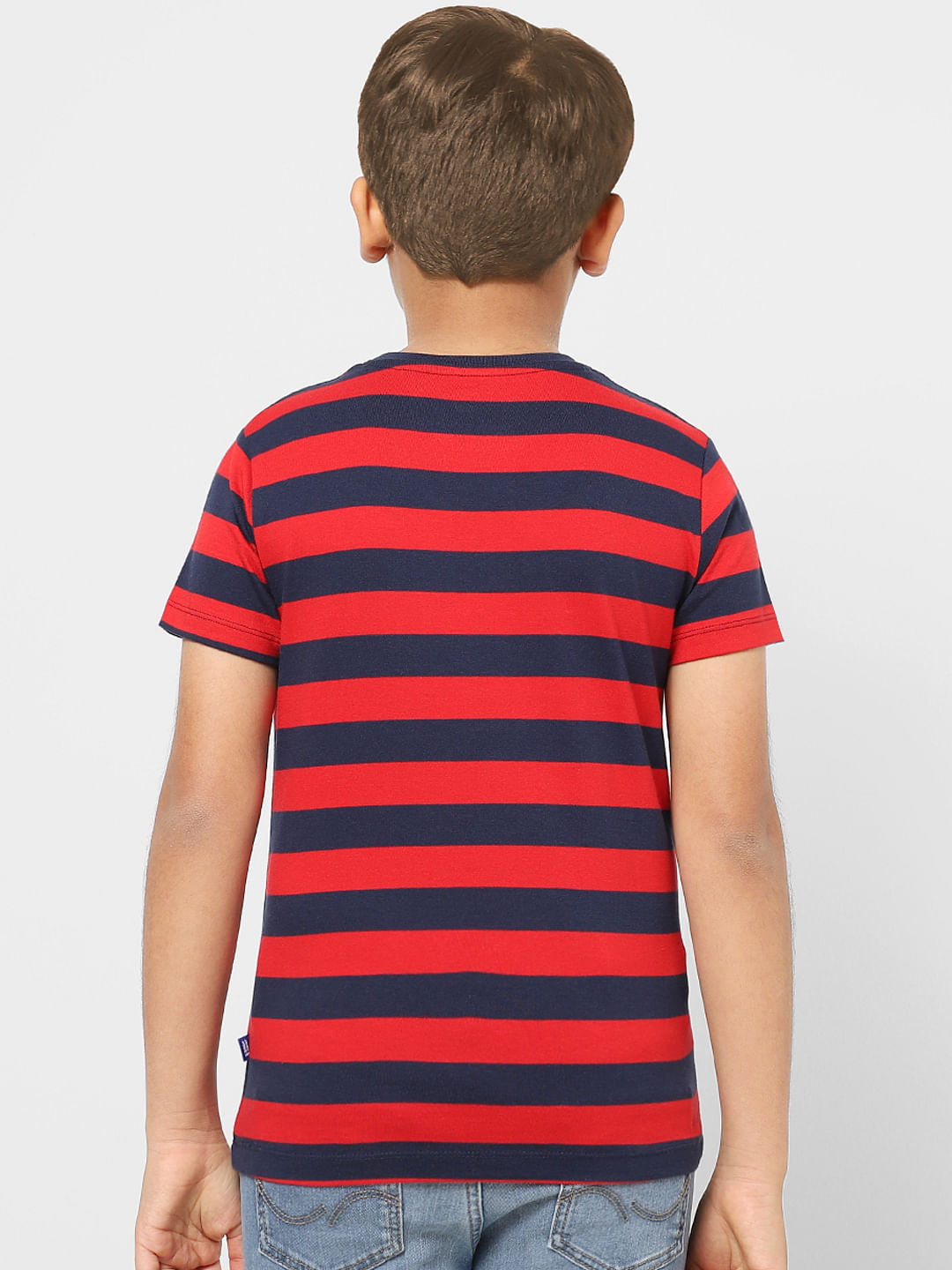 BOYS Red Striped T-shirt