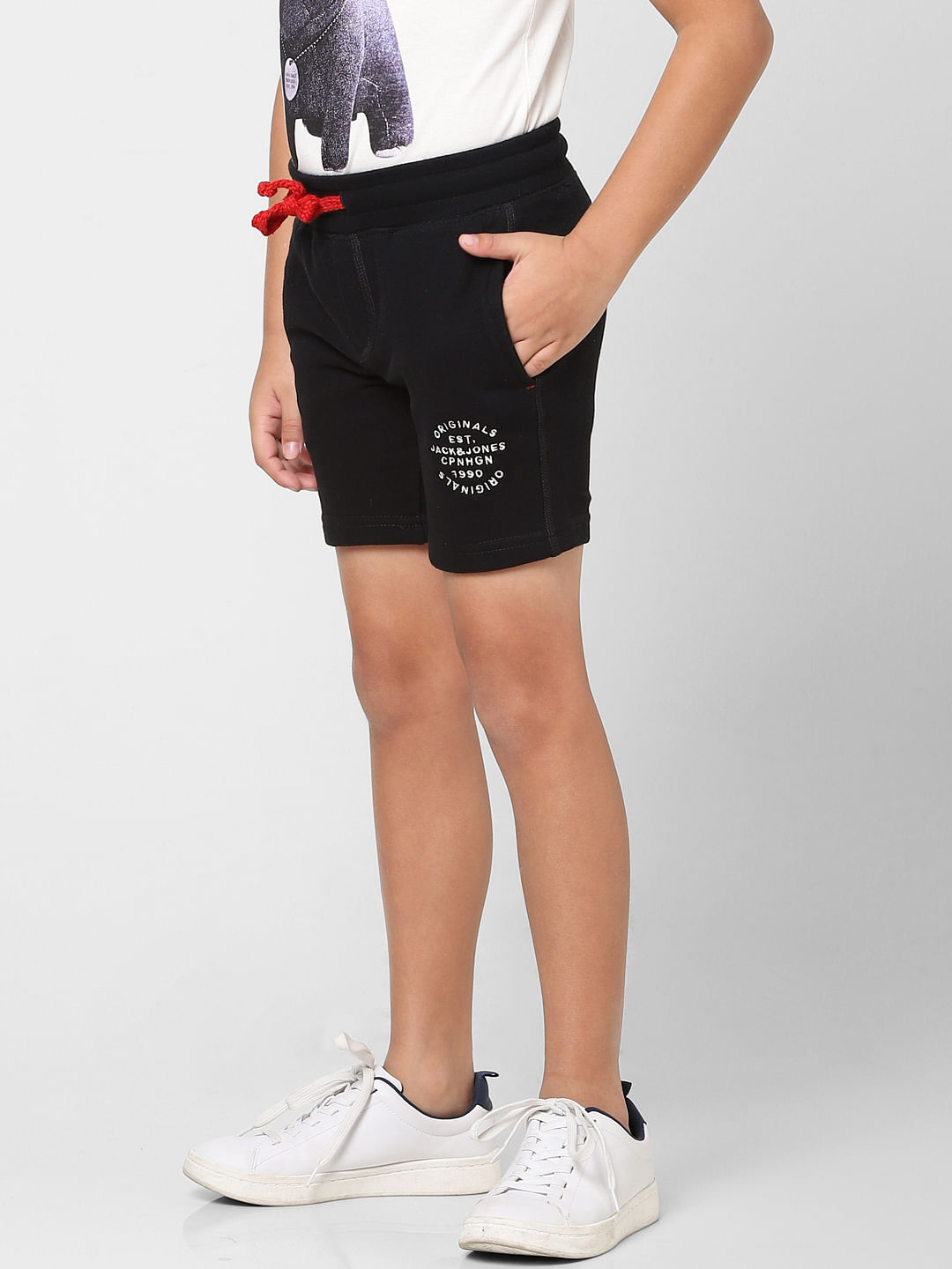 BOYS Black Sweatshorts