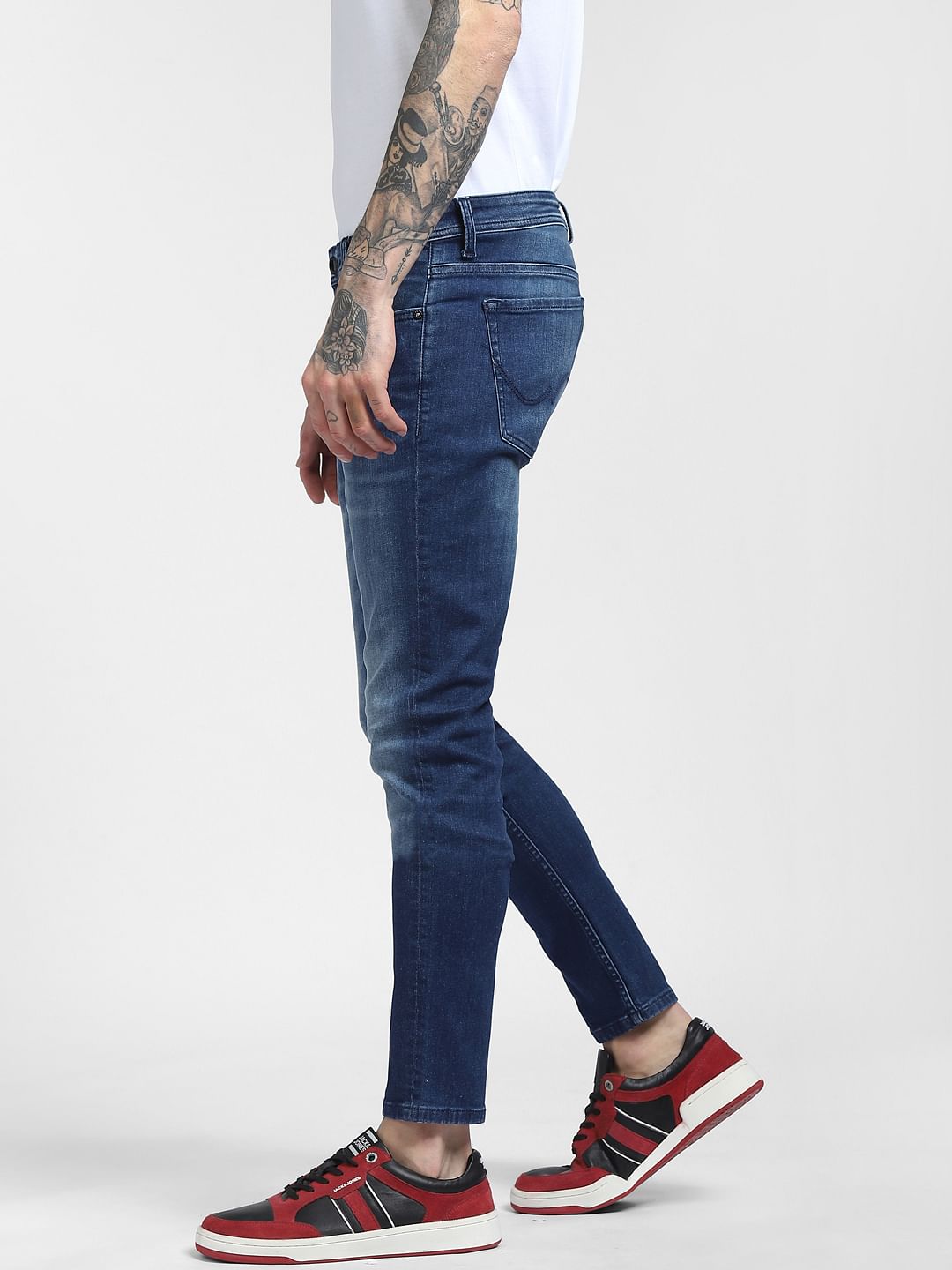 Dark Blue Low Rise Liam Skinny Jeans