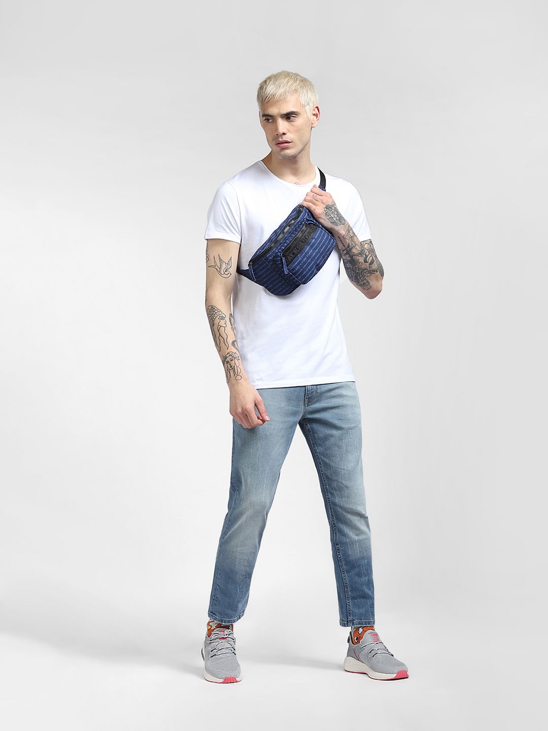 Light Blue Low Rise Glenn Slim Fit Jeans - 28/30