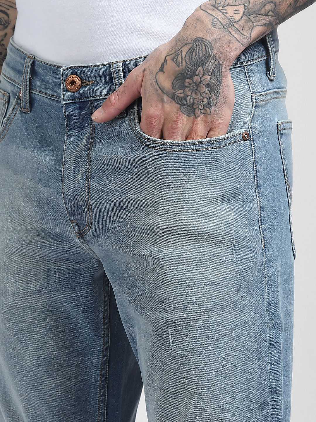 Light Blue Low Rise Glenn Slim Fit Jeans
