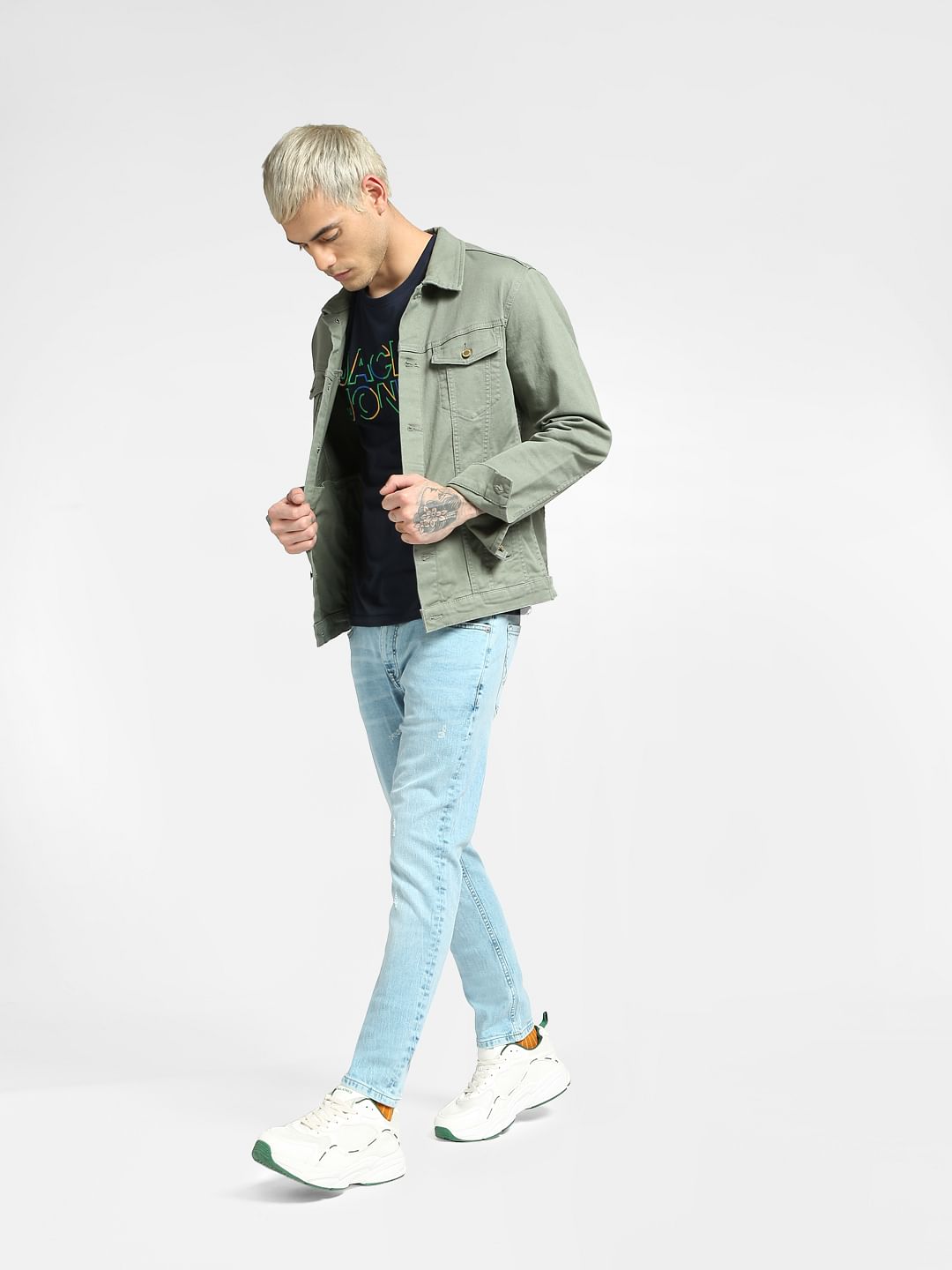 Blue Low Rise Liam Skinny Jeans - 28/30