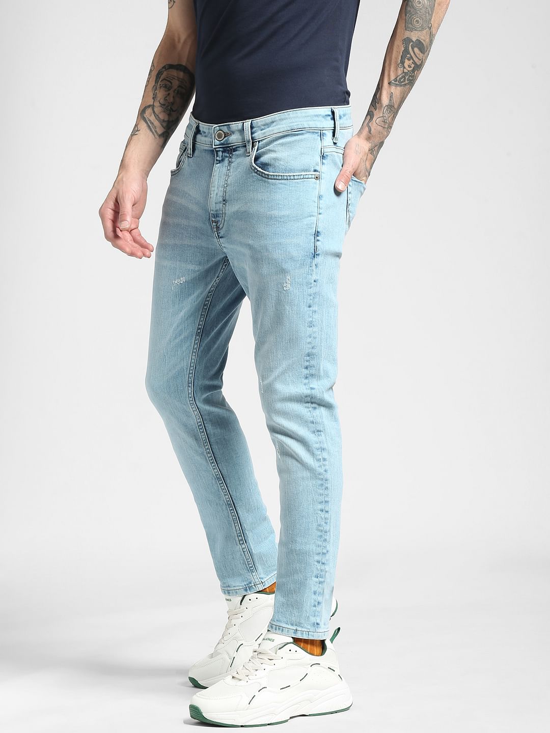 Blue Low Rise Liam Skinny Jeans