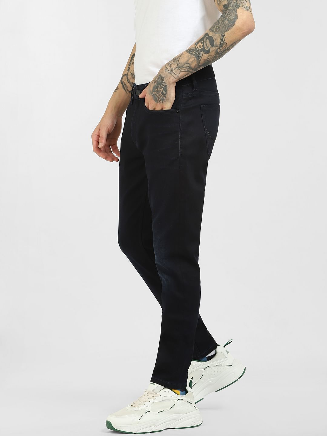 Dark Blue Low Rise Liam Skinny Jeans