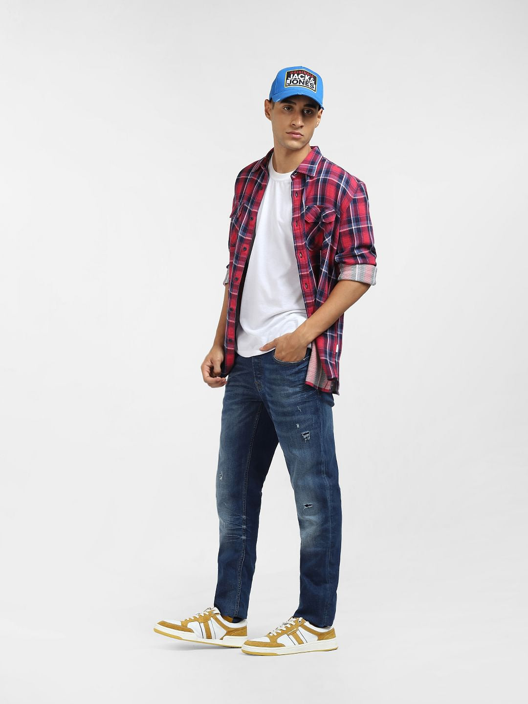 Blue Low Rise Faded Slim Fit Jeans - 28/30