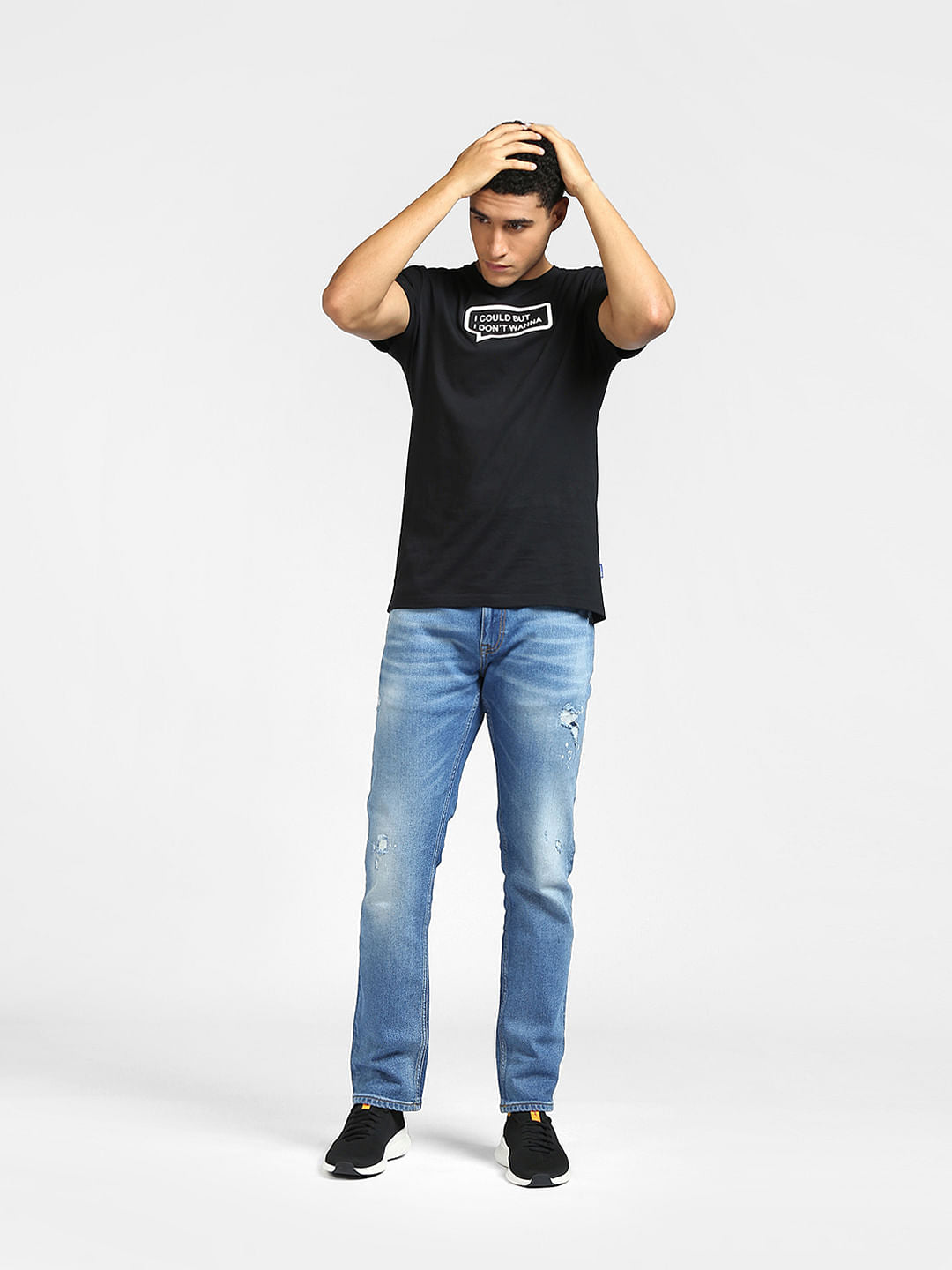 Blue Low Rise Tim Ripped Anti Fit Jeans - 28/30