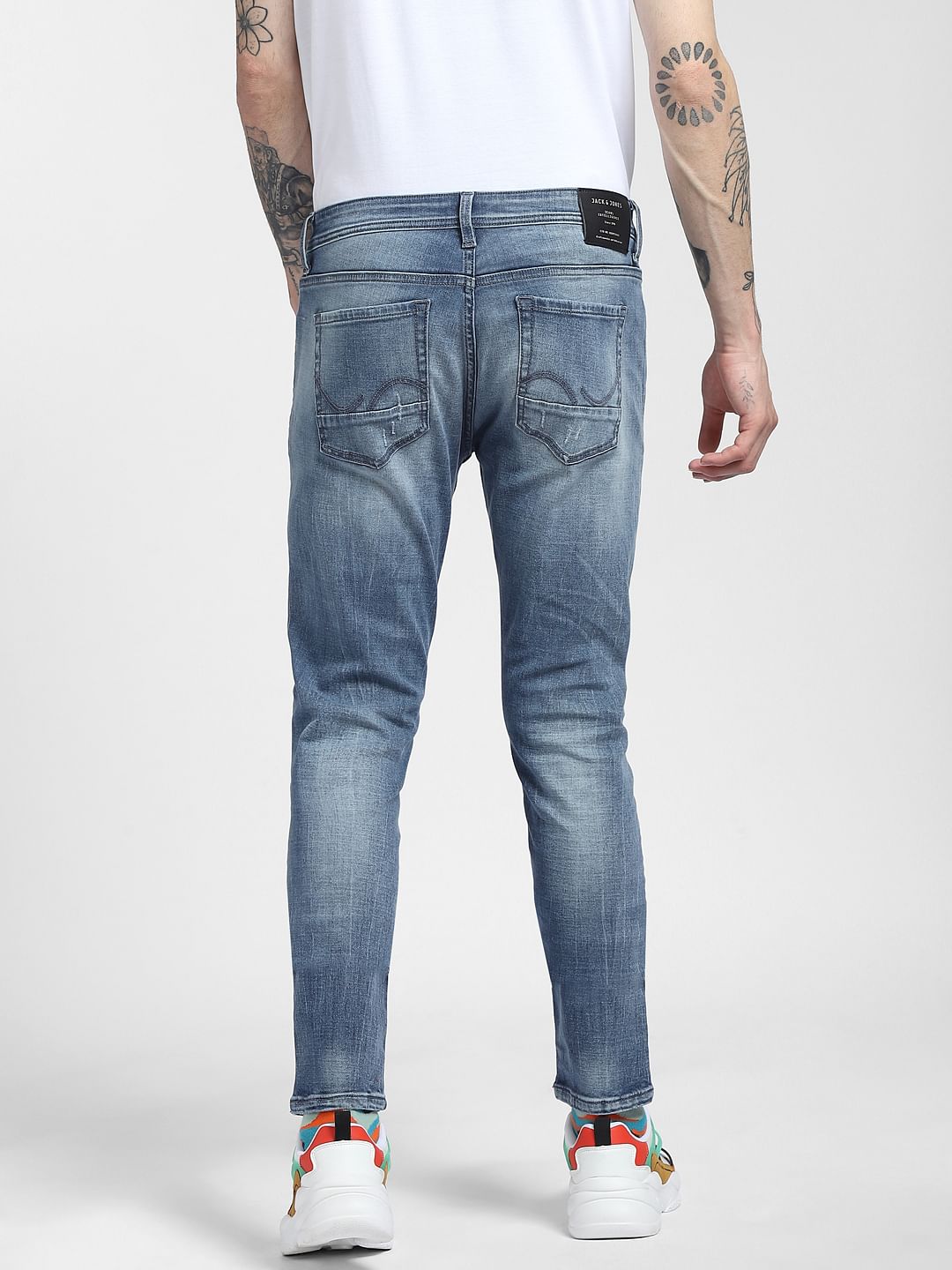 Light Blue Low Rise Liam Skinny Jeans