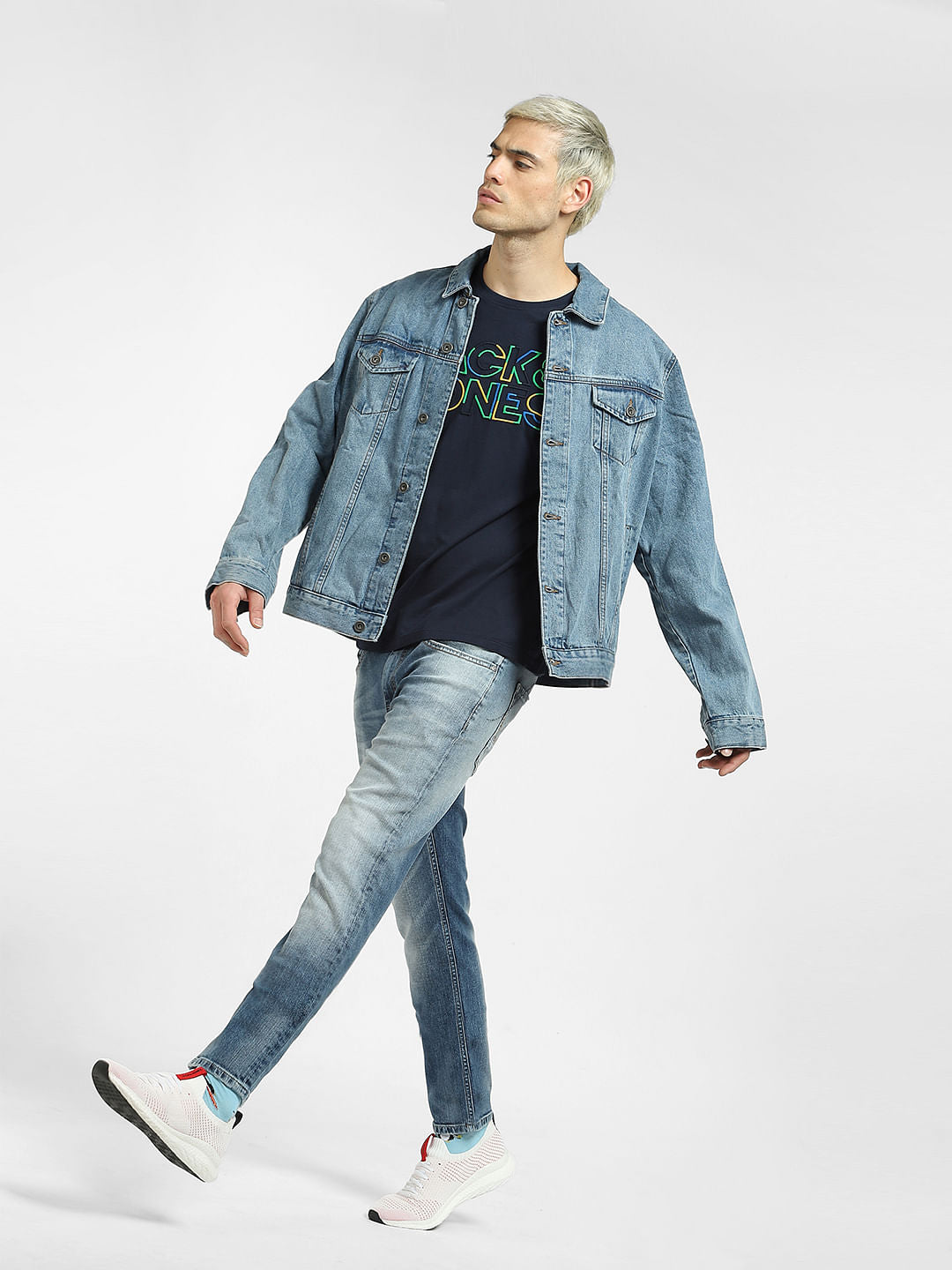 Blue Low Rise Tim Slim Jeans