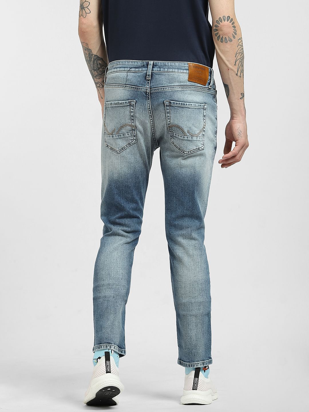 Blue Low Rise Tim Slim Jeans