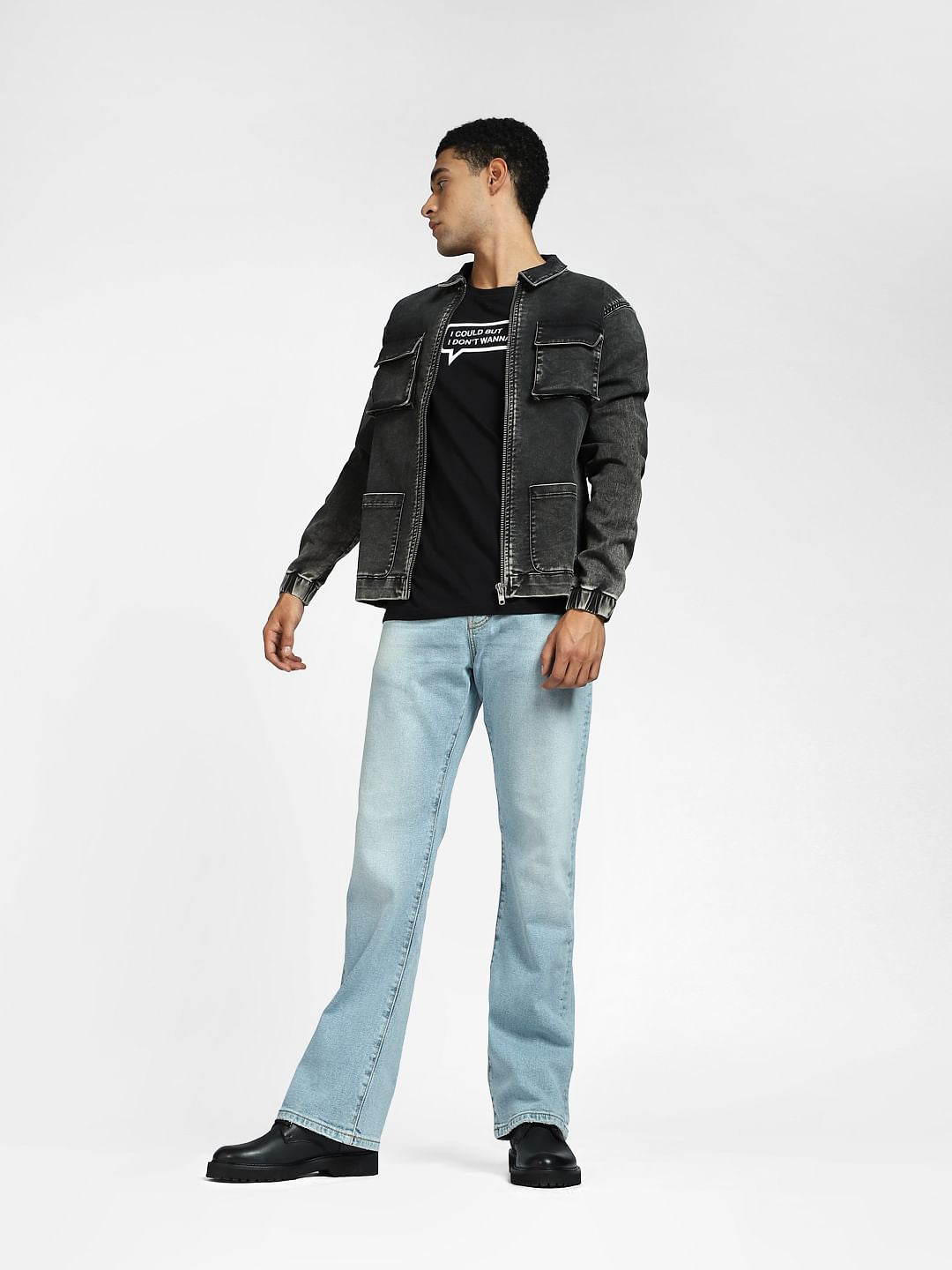 Light Blue High Rise Bootcut Jeans - 28/30