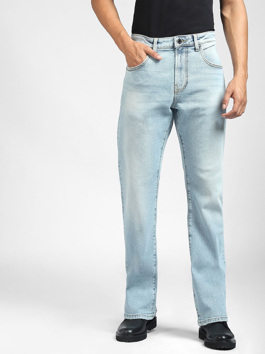 Light Blue High Rise Bootcut Jeans