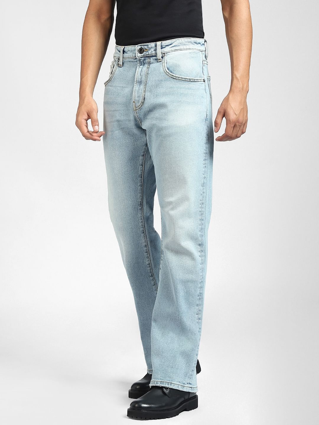 Light Blue High Rise Bootcut Jeans