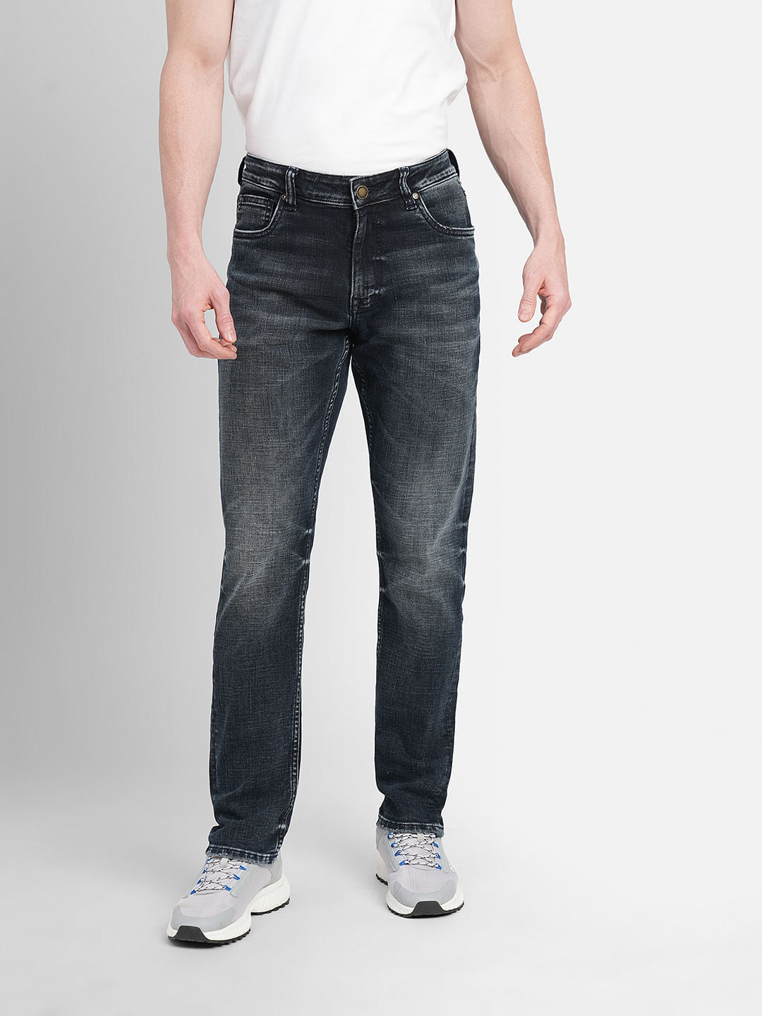 Dark Blue Low Rise Glenn Slim Fit Jeans