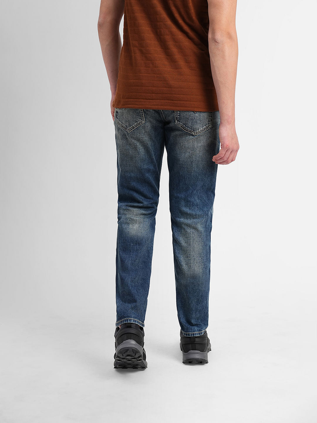 Blue Low Rise Tim Anti Fit Jeans