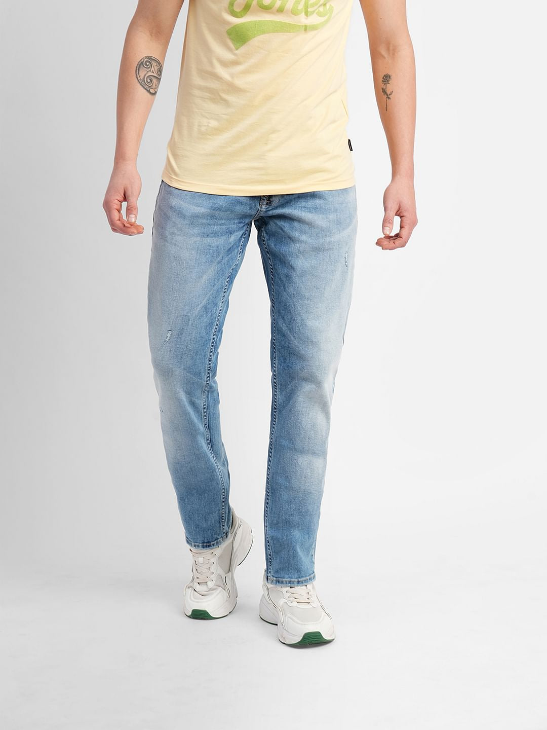 Blue Low Rise Tim Anti Fit Jeans