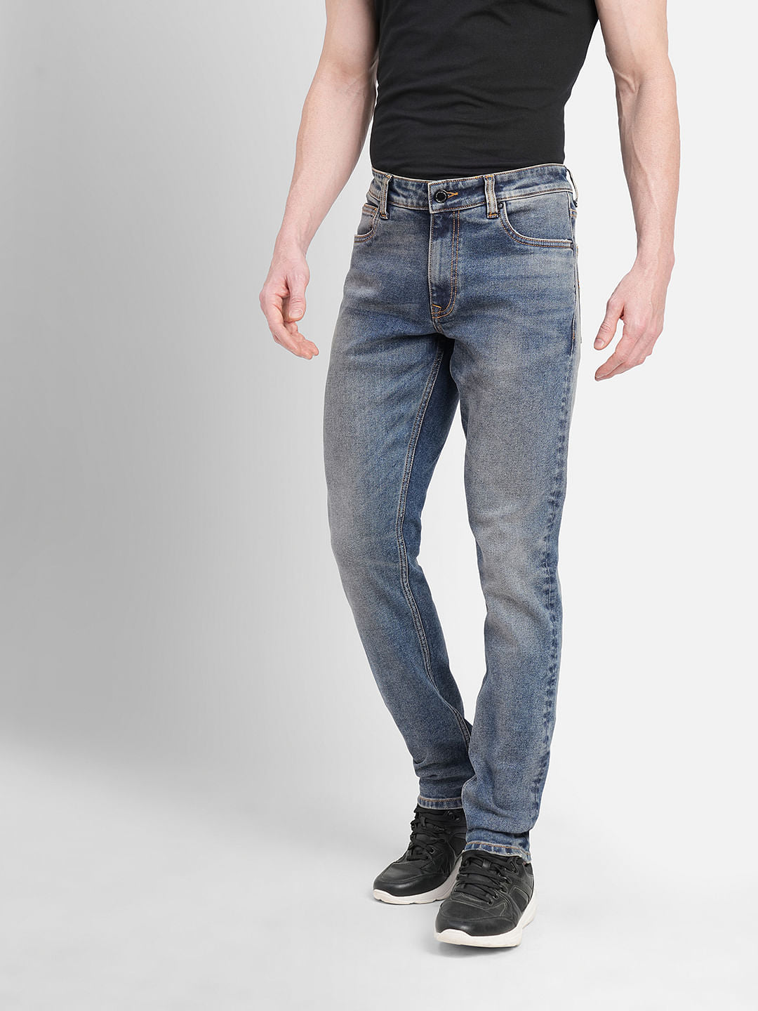 Dark Blue Low Rise Glenn Slim Fit Jeans
