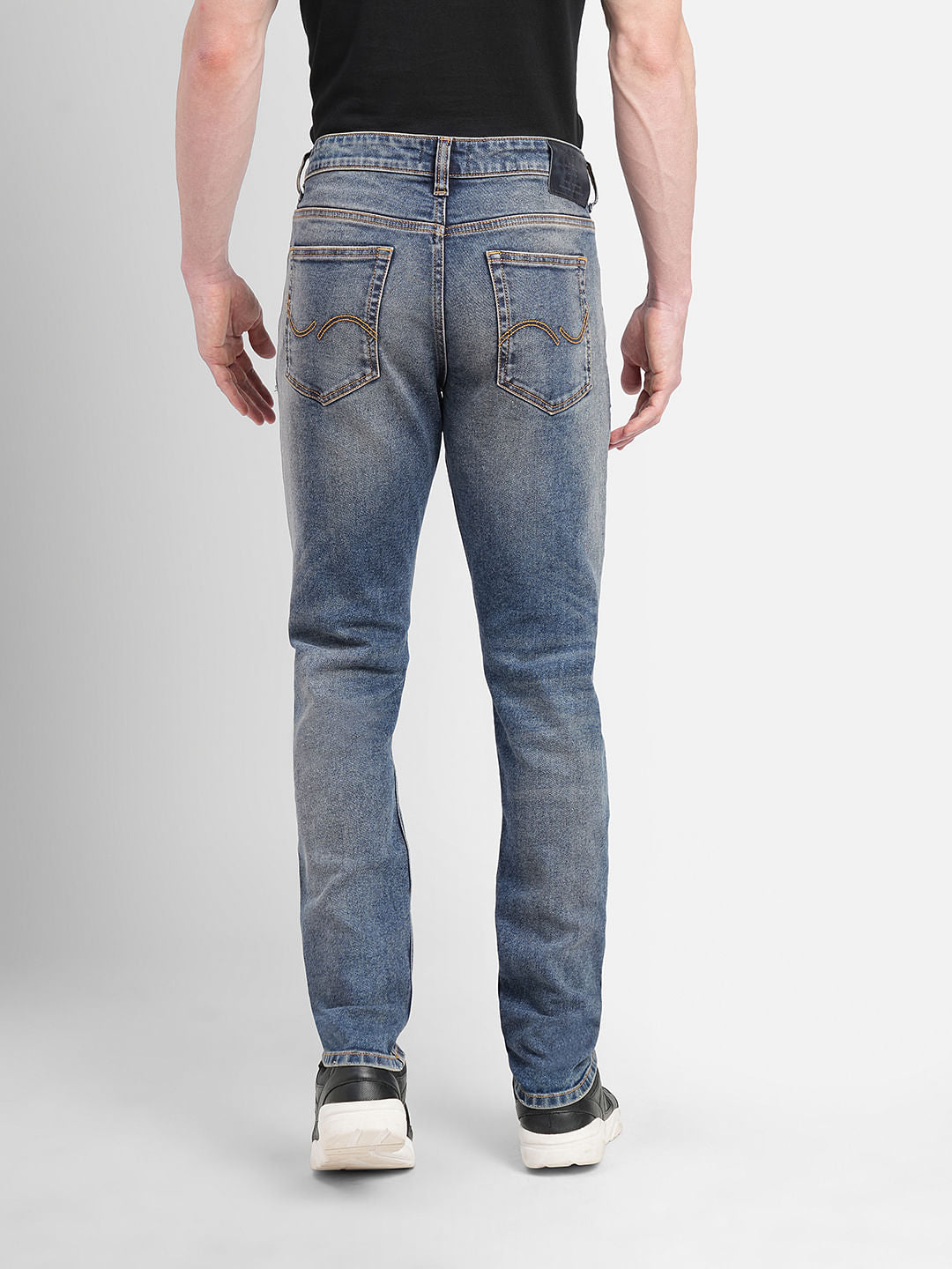 Dark Blue Low Rise Glenn Slim Fit Jeans