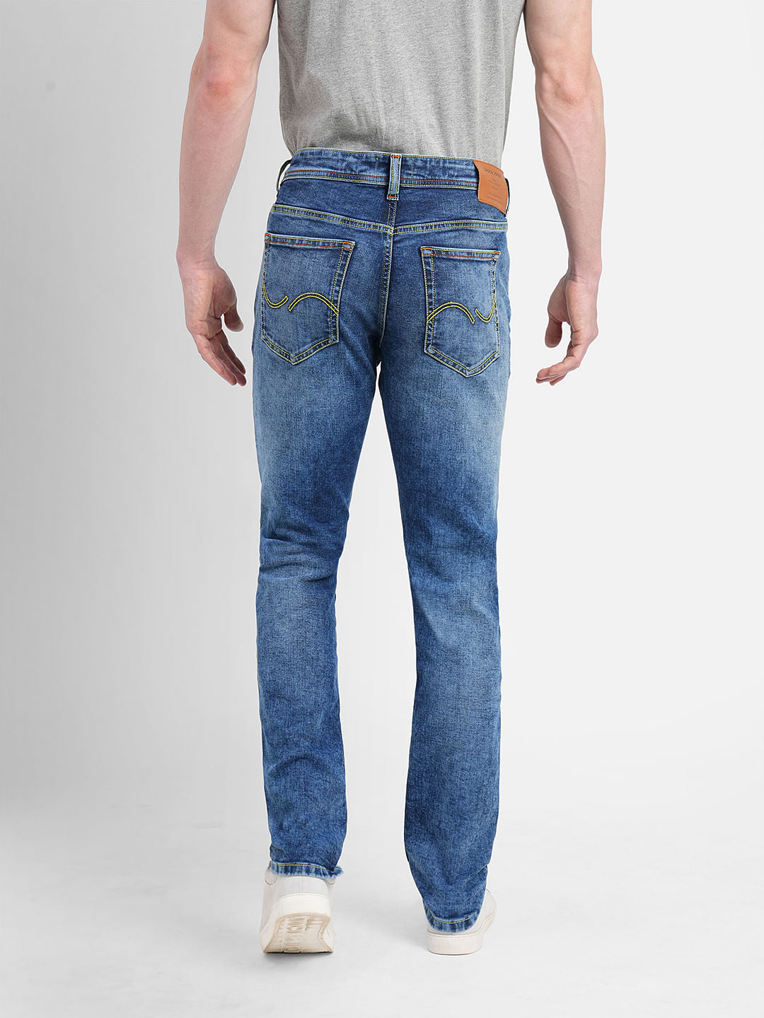 Dark Blue Low Rise Glenn Slim Fit Jeans