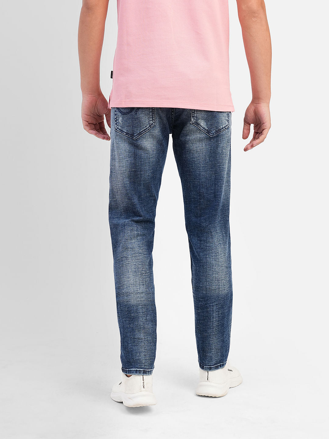 Blue Low Rise Washed Ben Skinny Jeans
