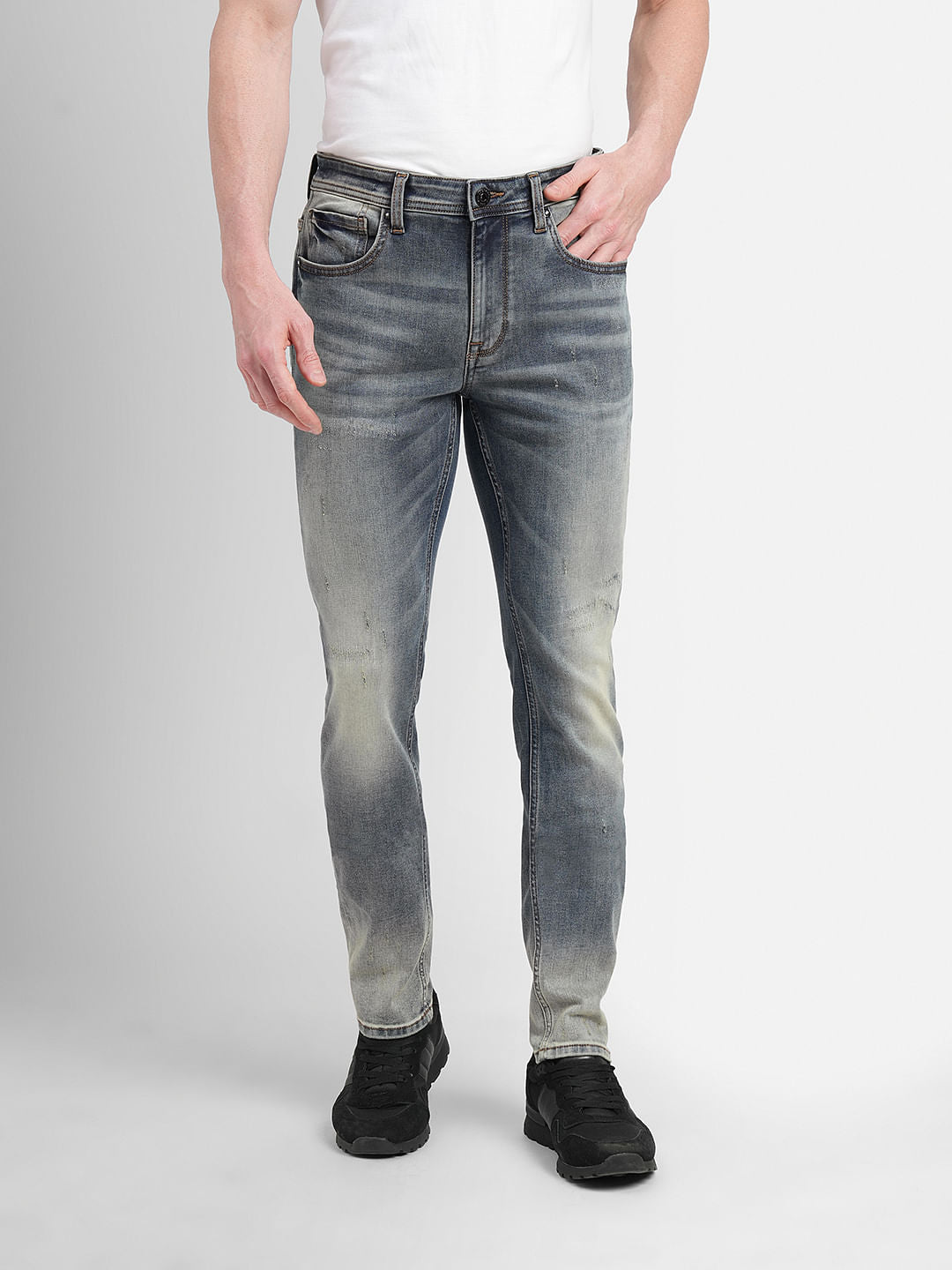 Blue Low Rise Ben Skinny Jeans
