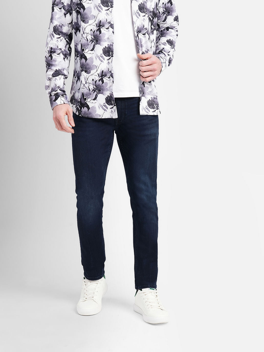 Dark Blue Low Rise Liam Skinny Jeans