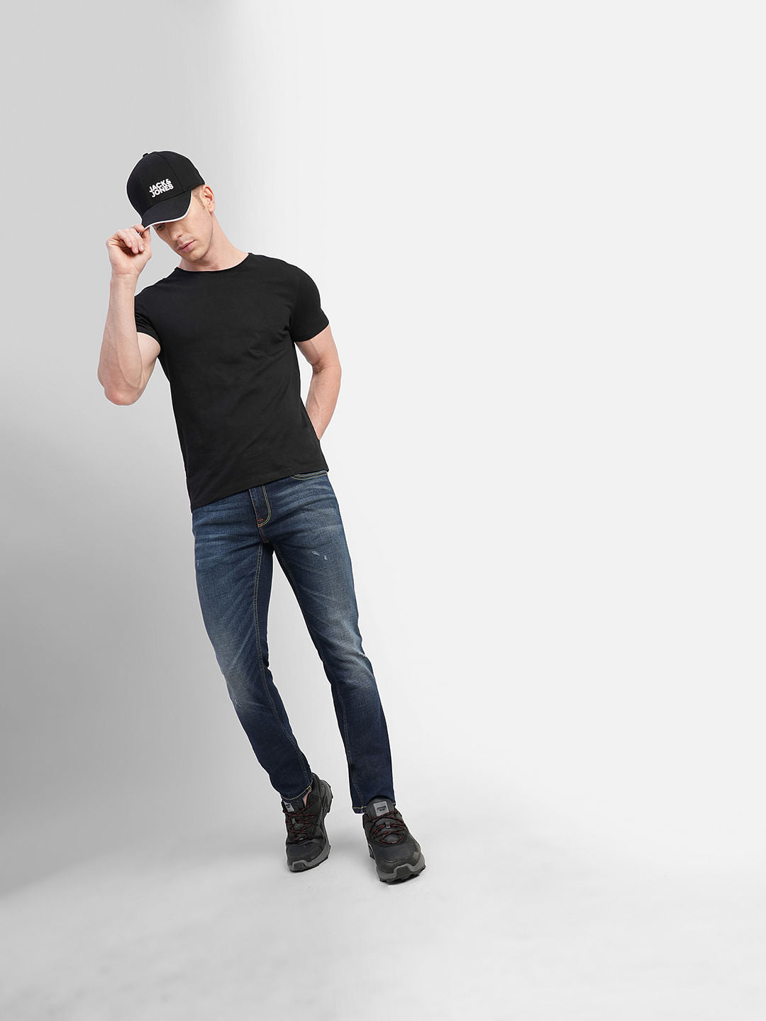 Dark Blue Low Rise Ben Skinny Jeans - 28/30
