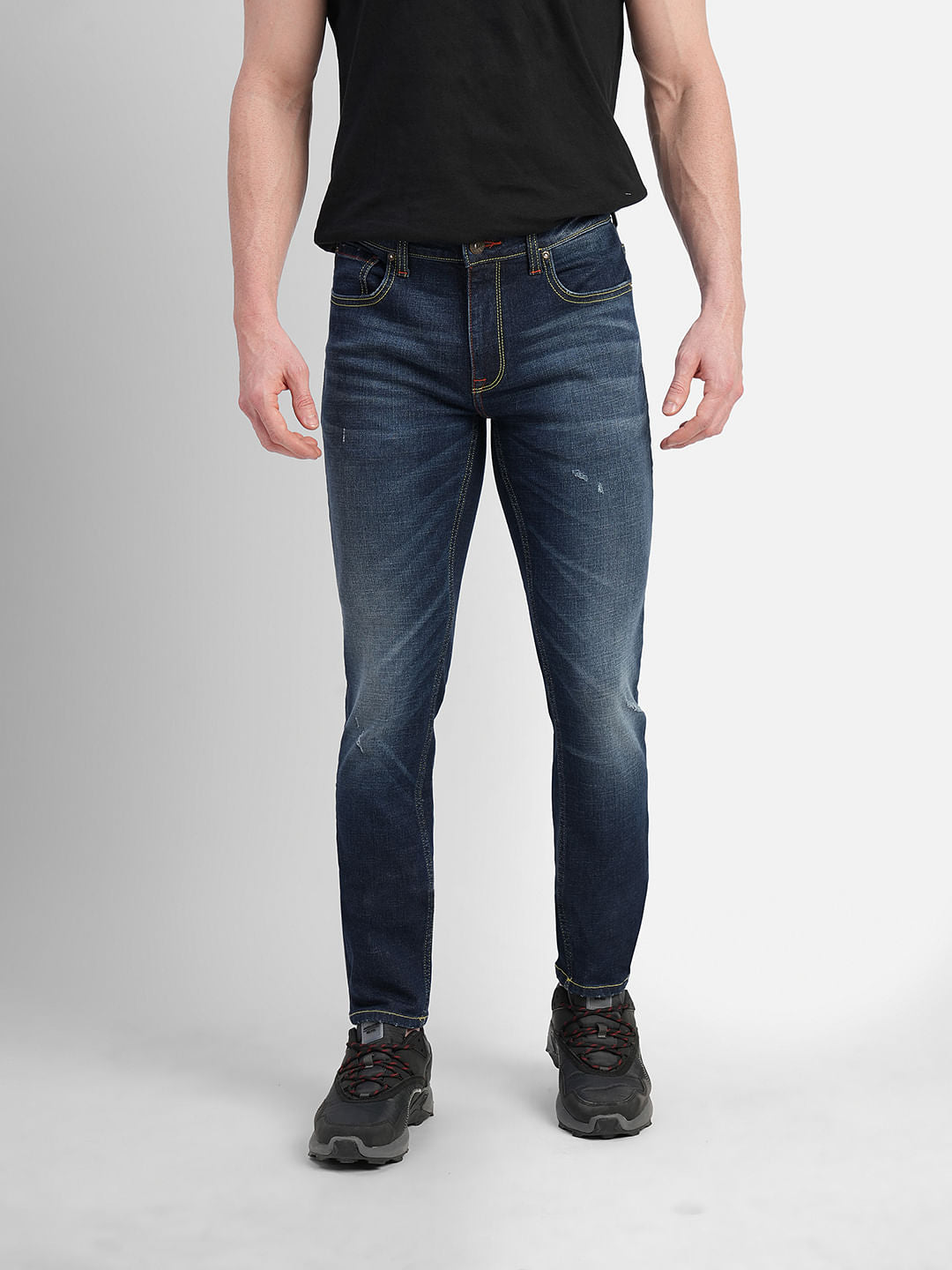 Dark Blue Low Rise Ben Skinny Jeans