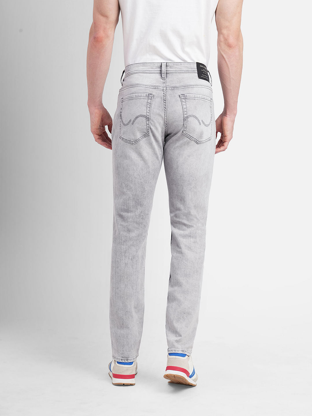 Light Grey Low Rise Glenn Slim Fit Jeans