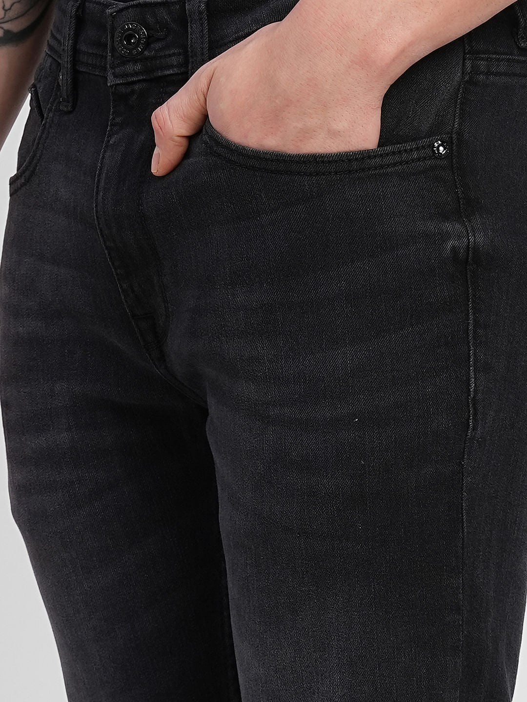 Black Low Rise Liam Super Skinny Jeans