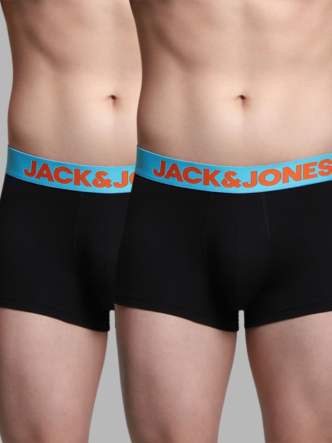 Pack Of 2 Black Logo Print Trunks - S
