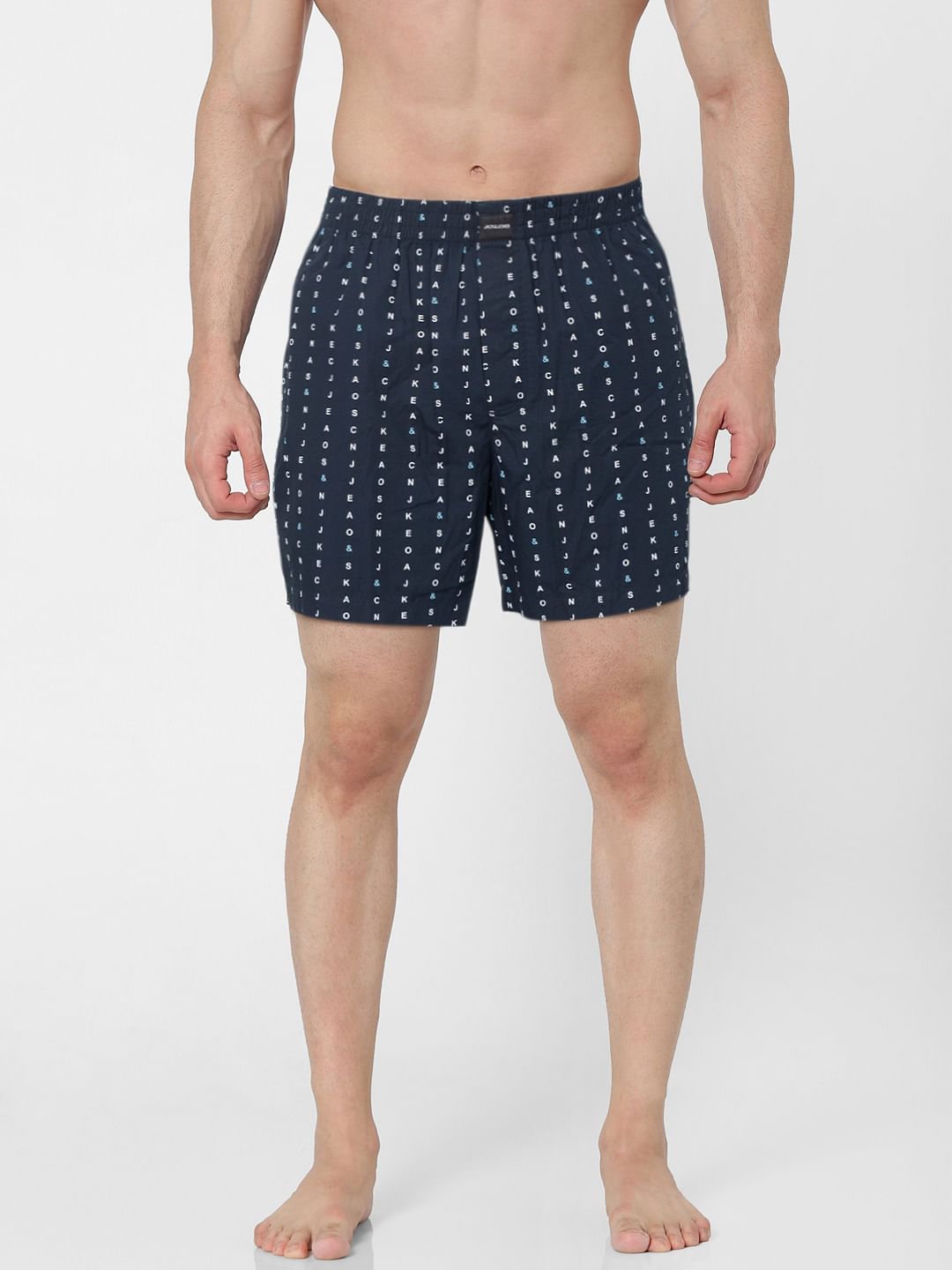 Blue All Over Print Boxers - S