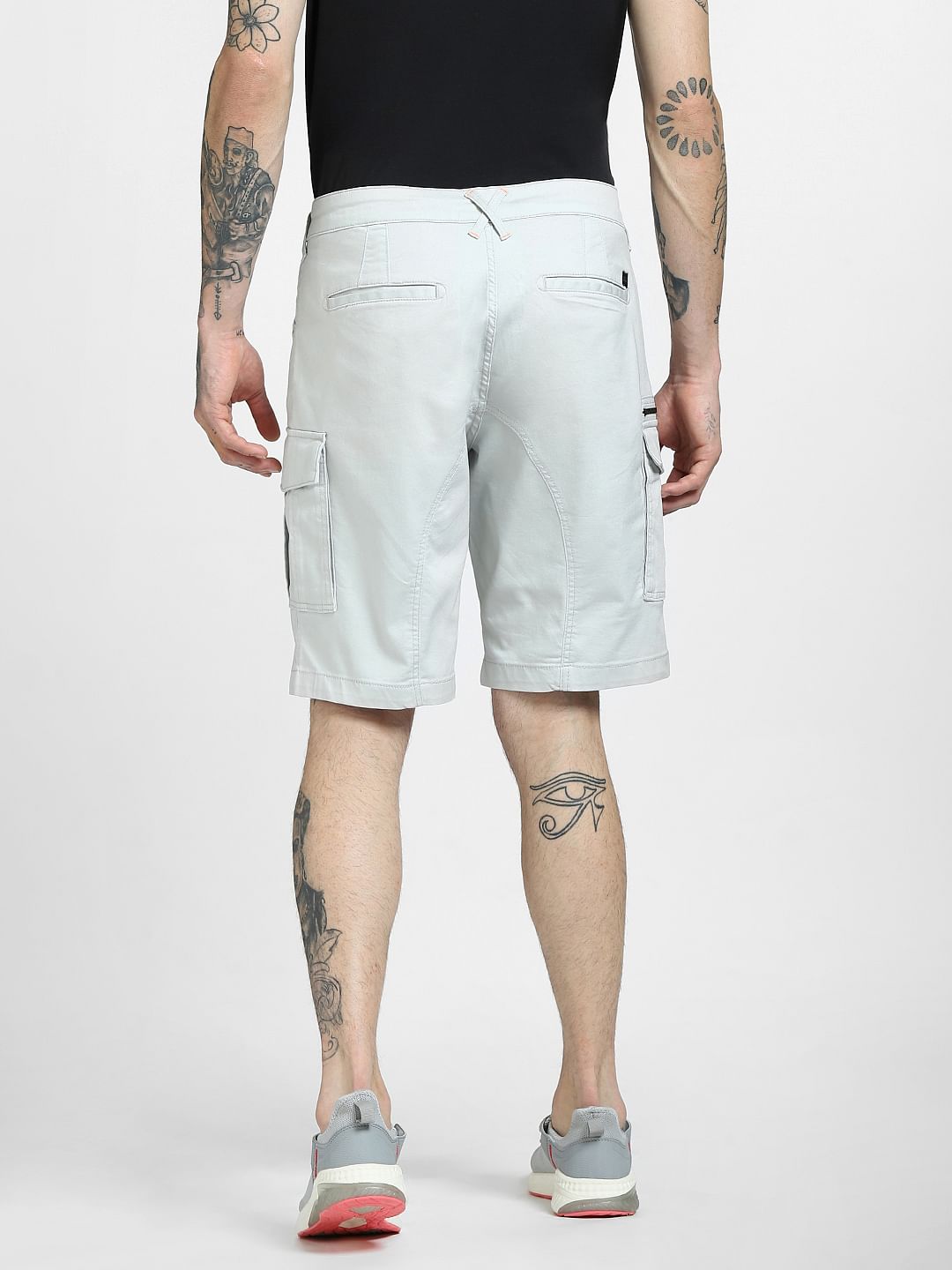 Grey Cargo Shorts