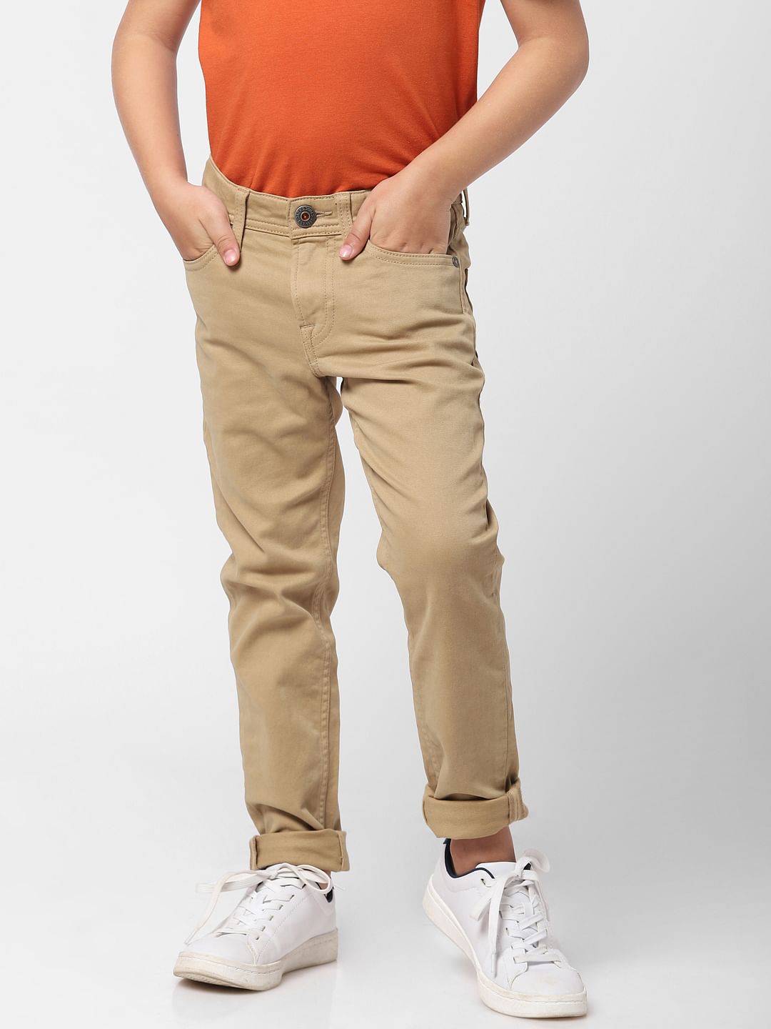 Boys Brown Pants - 4/5Y