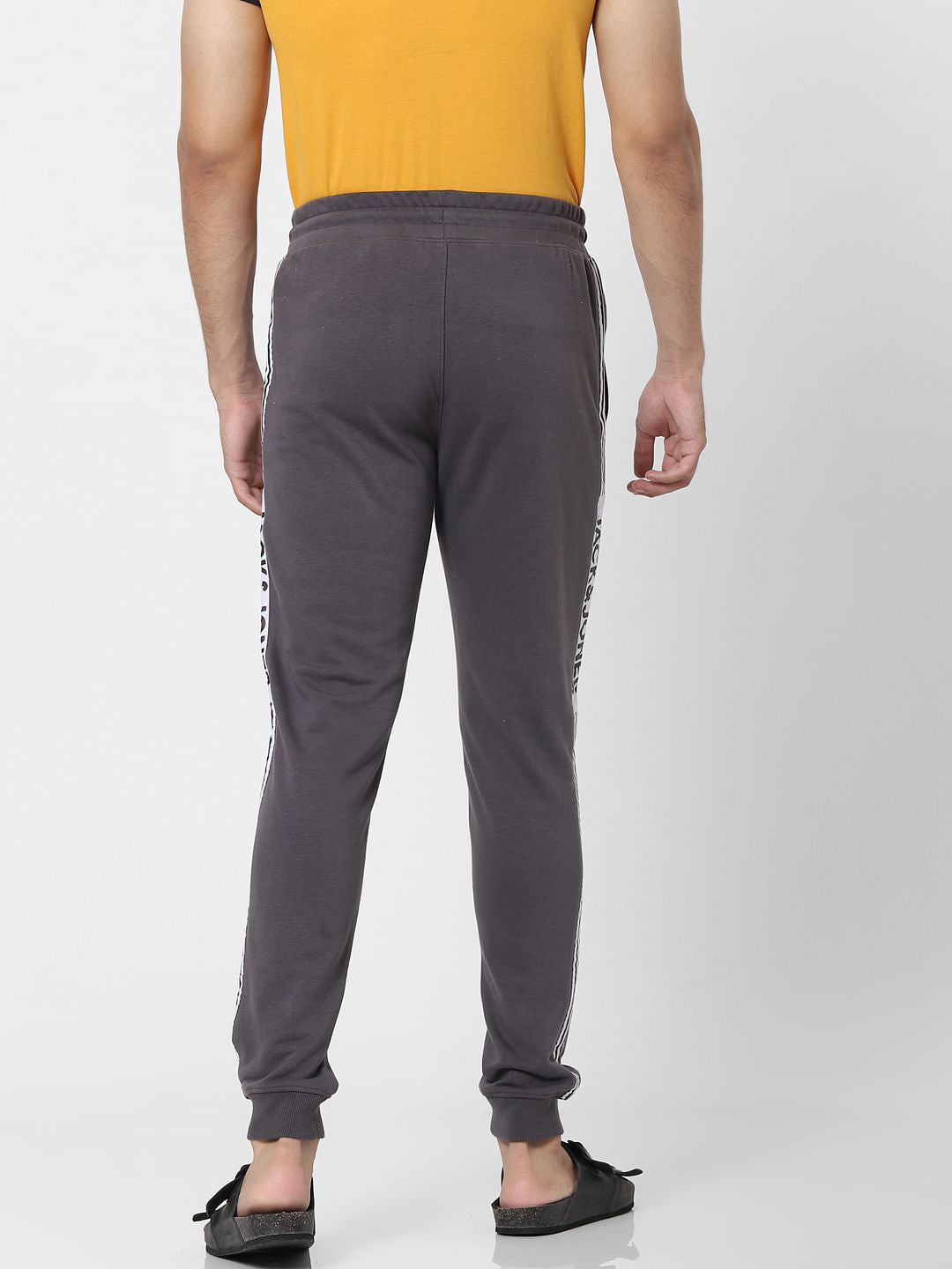 Grey Tape Detail Sweatpants
