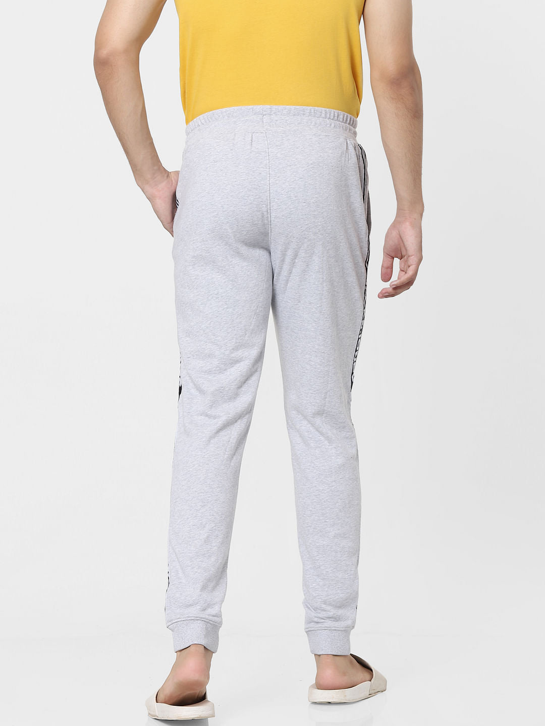 Light Grey Tape Detail Sweatpants