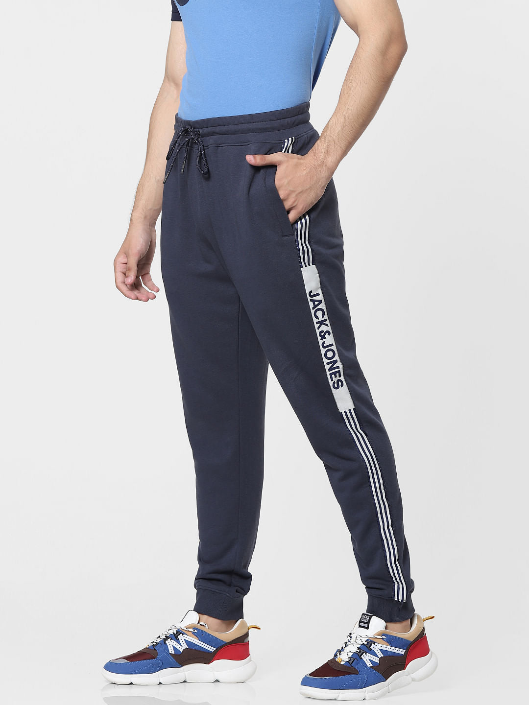 Blue Tape Detail Sweatpants