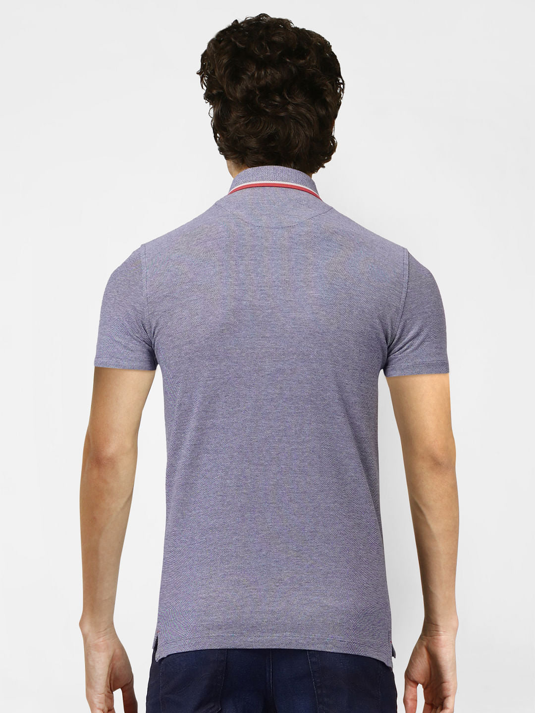 Blue Polo Neck T-shirt